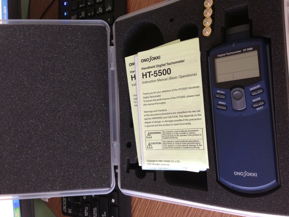 NEW ONO SOKKI Handheld Digital Tachometer HT-5500 HT5500