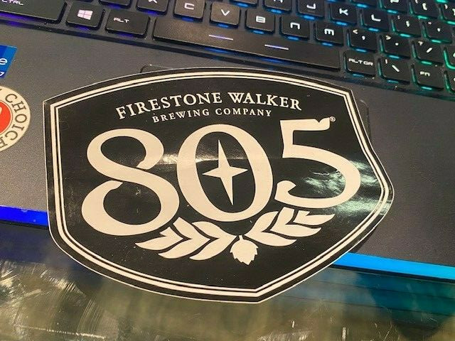 805 Beer Brewed By Firestone Walker sticker