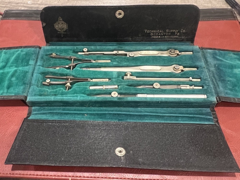 Tesco Technical Supply Co Academic Drafting Set # 1054 Scranton PA  Germany