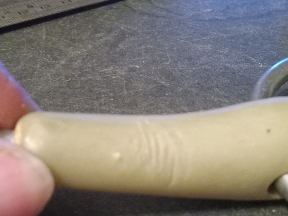 used loose ring snaffle bit 5 in mouth flex rubber plastic