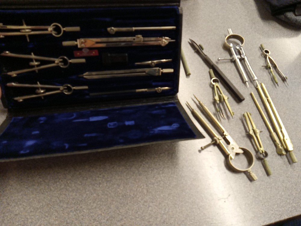 Post 1145C Drafting Tools Set Made In Germany PLUS VARIOUS OTHERS AS SHOWN. NICE