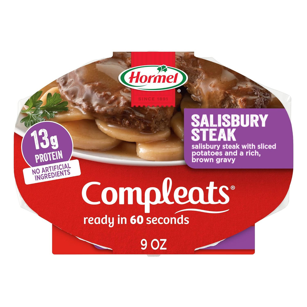 HORMEL  Salisbury Steak Microwave Tray, 9 oz. (6 Pack)