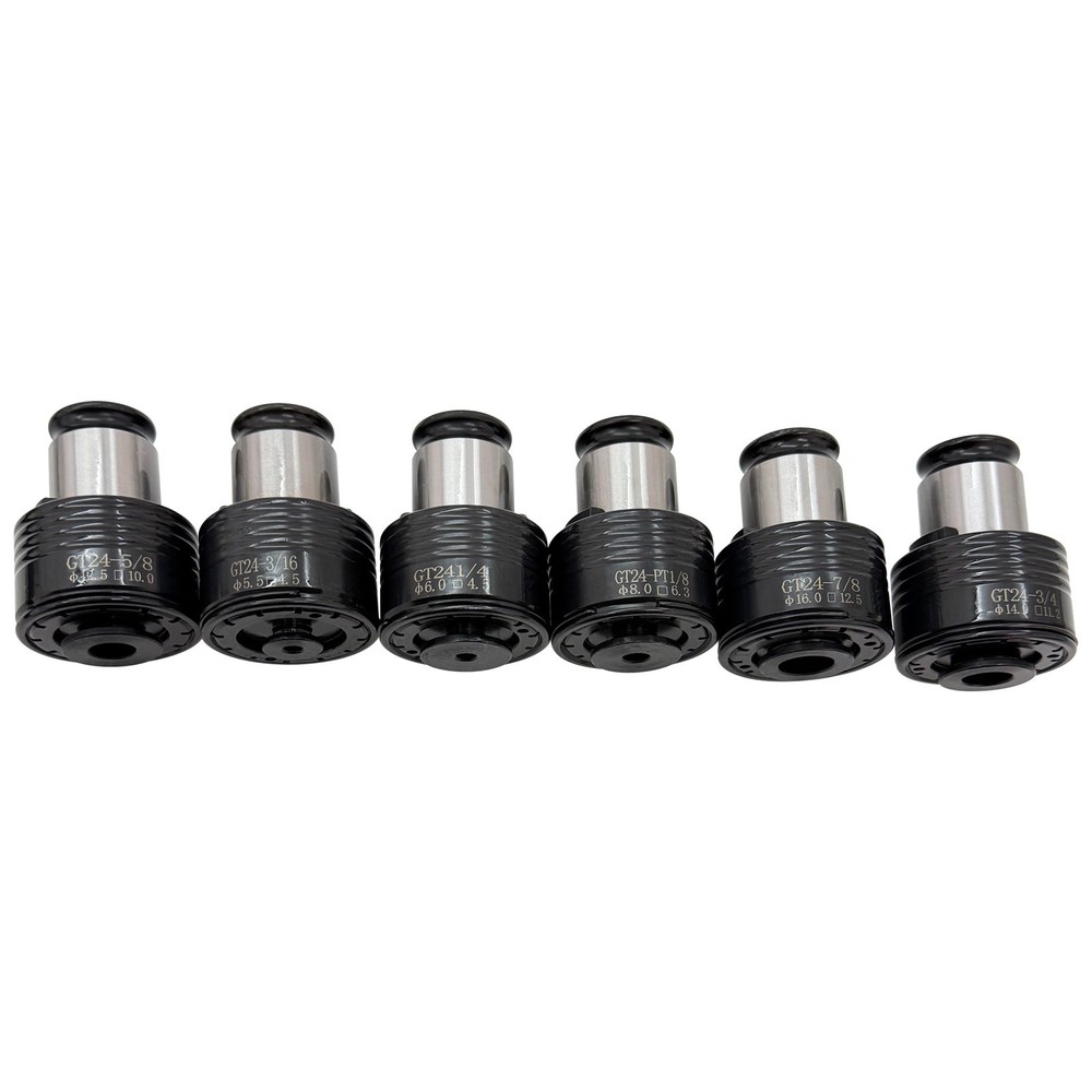 Tapping Machine ANSI Chuck Set 12PCS Quick Change Chuck 1/8"-7/8"