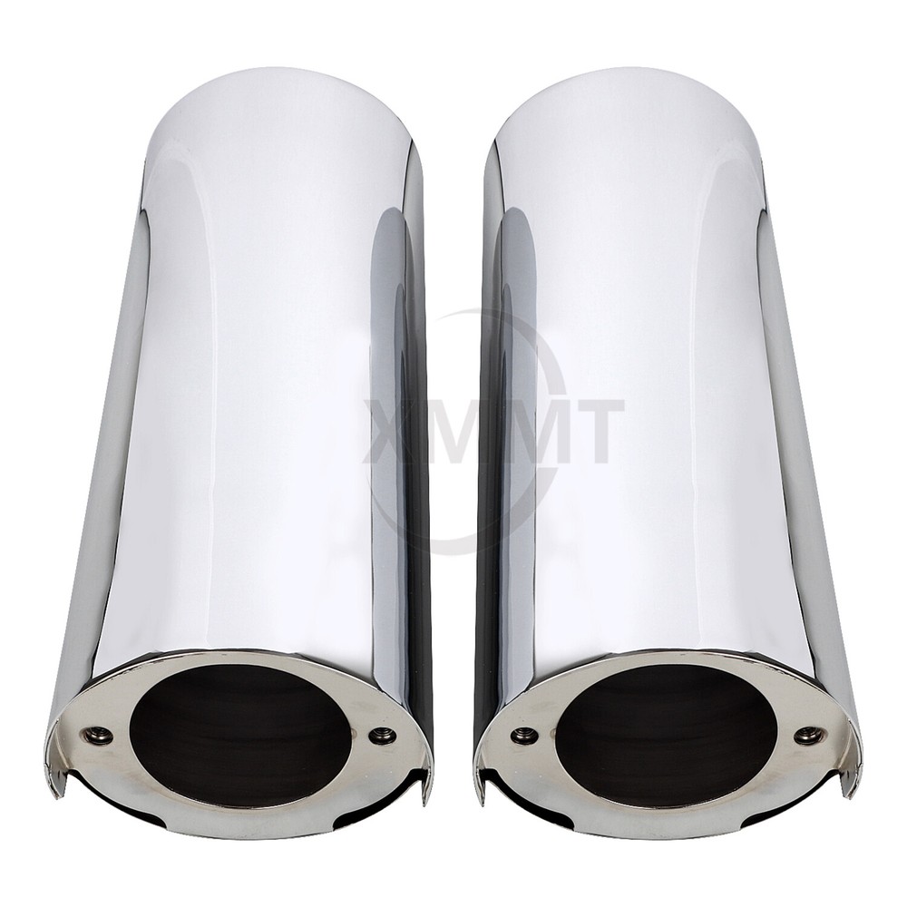 +2" Extend Chrome Fork Boot Slider Covers For Harley Electra Glide Ultra Limited