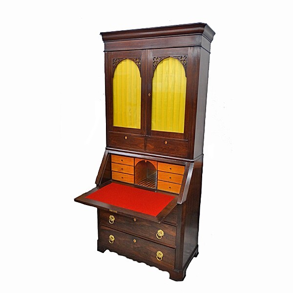 American Rosewood Secretary Dated 1861