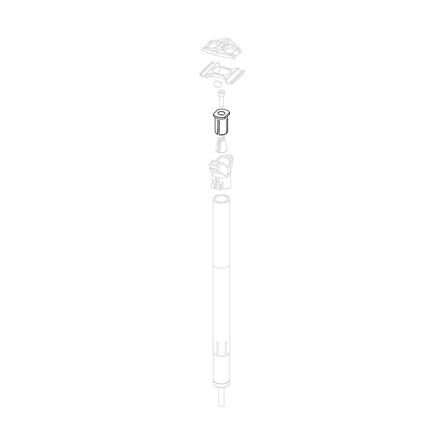 Kind Shock P6218 Zeta Fixed Post Stopper - Durable Aluminum Replacement
