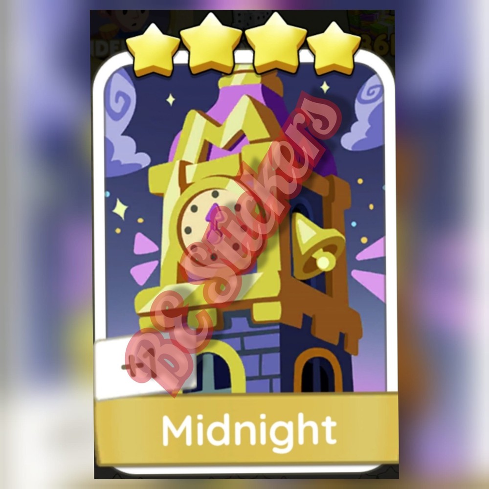Midnight 4 Stars Stickers Monopoly Go