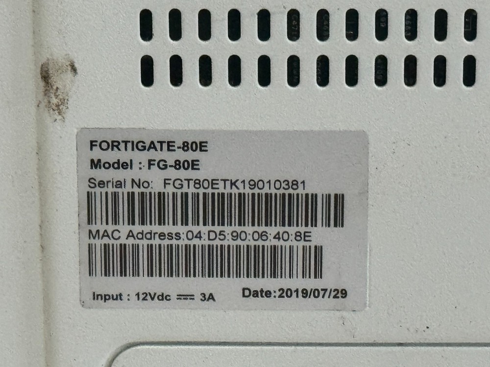 USED Fortinet FG-80E Firewall
