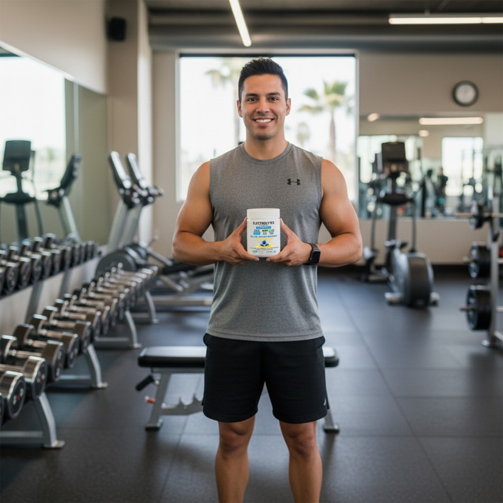 Electrolyte Complex Hydration Powder | 12 Minerals + 6 Vitamins | Blue Raspberry