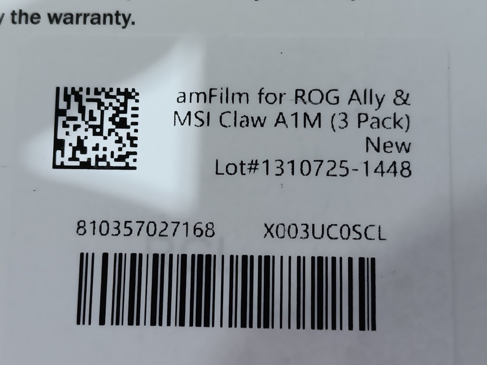 amFilm for ROG Ally & MSI Claw A1M (3 Pack)