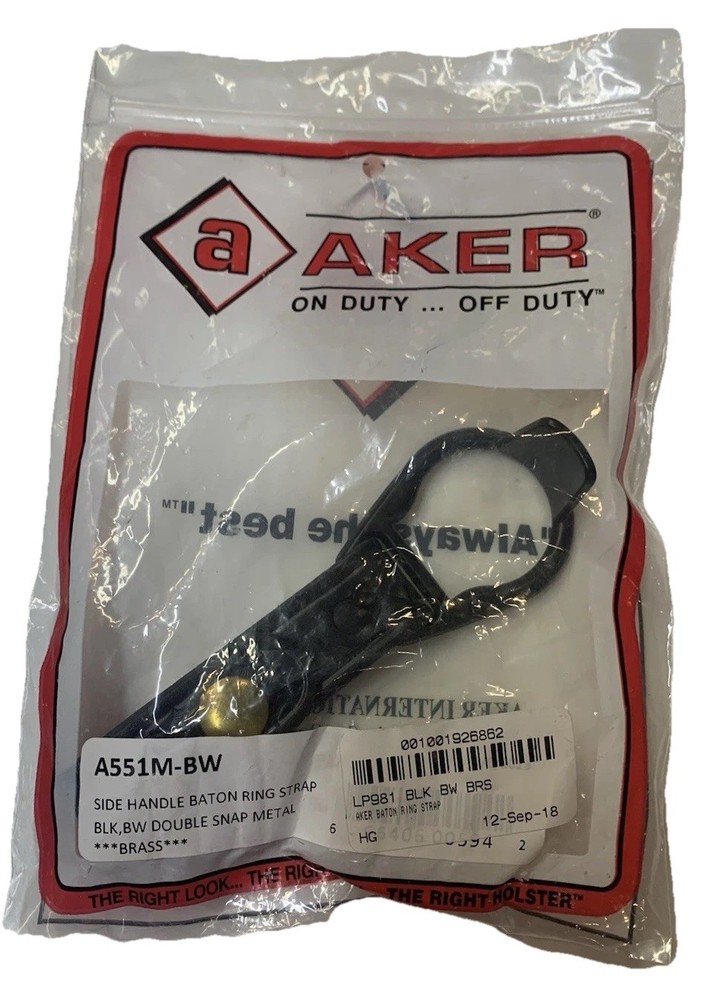 Aker Side Handle Baton Ring Strap  A551m-bw