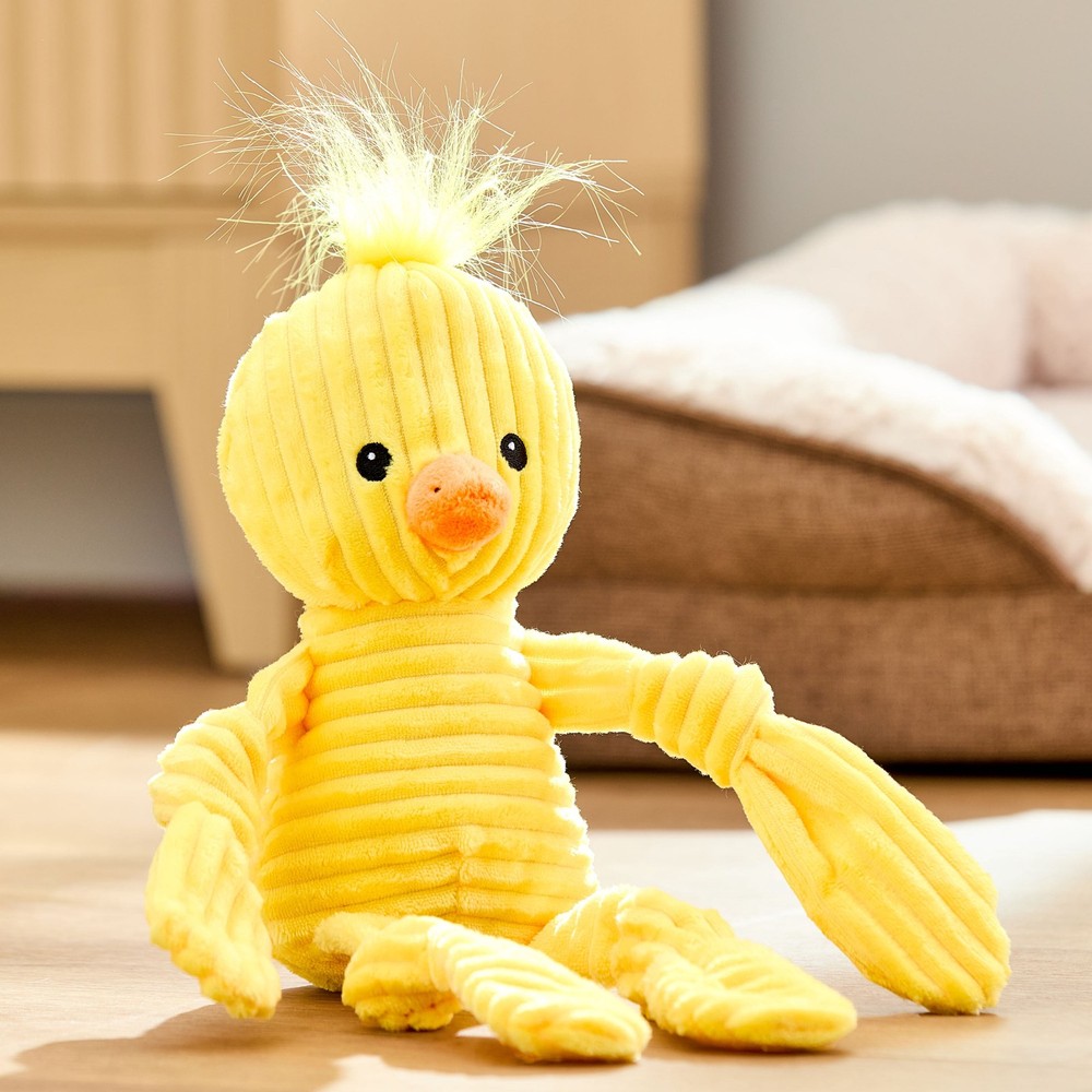 Cord Easter Chick Dog Toy Yellow