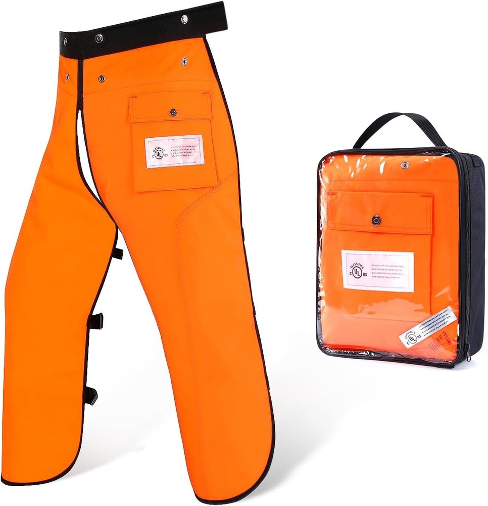 Chainsaw Chaps Apron 8-Layer Wrap Men/Women Loggers Forest Workers Protective