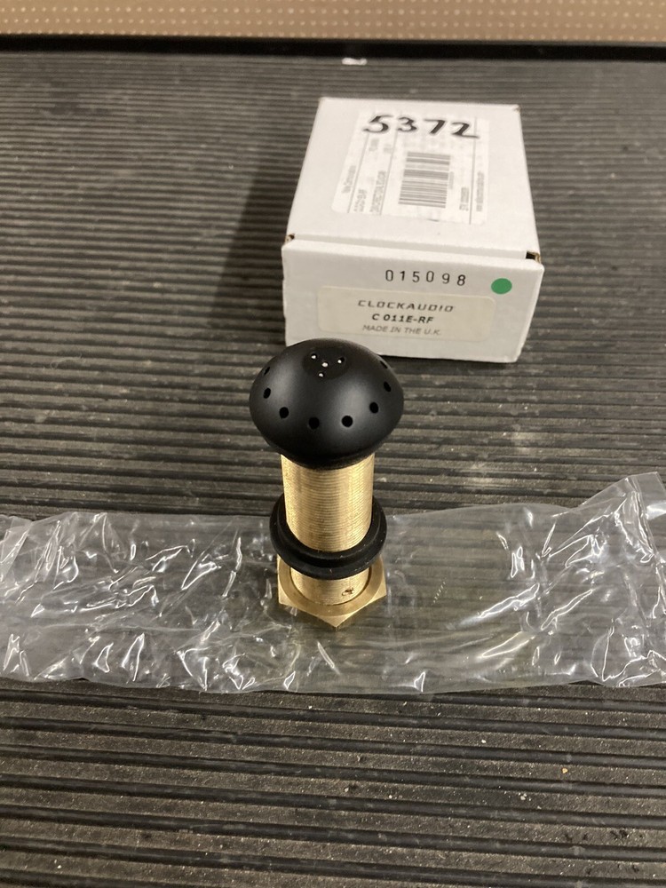 Clock Audio Satin Black Low Profile Omni Directional Microphone C 011E-RF