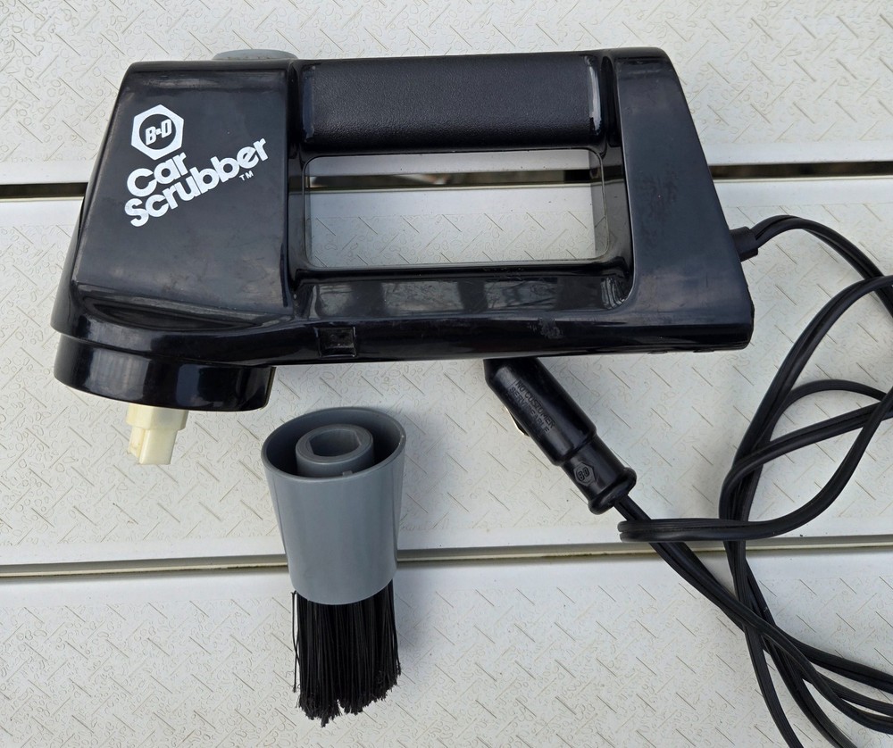 Black & Decker Car Scrubber 12-Volt DC 1 Brush Attachment Tested Working #9524