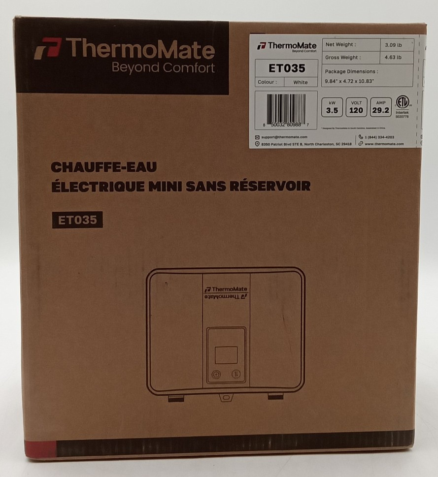 Thermomate Mini Tankless Electric Water Heater ET035