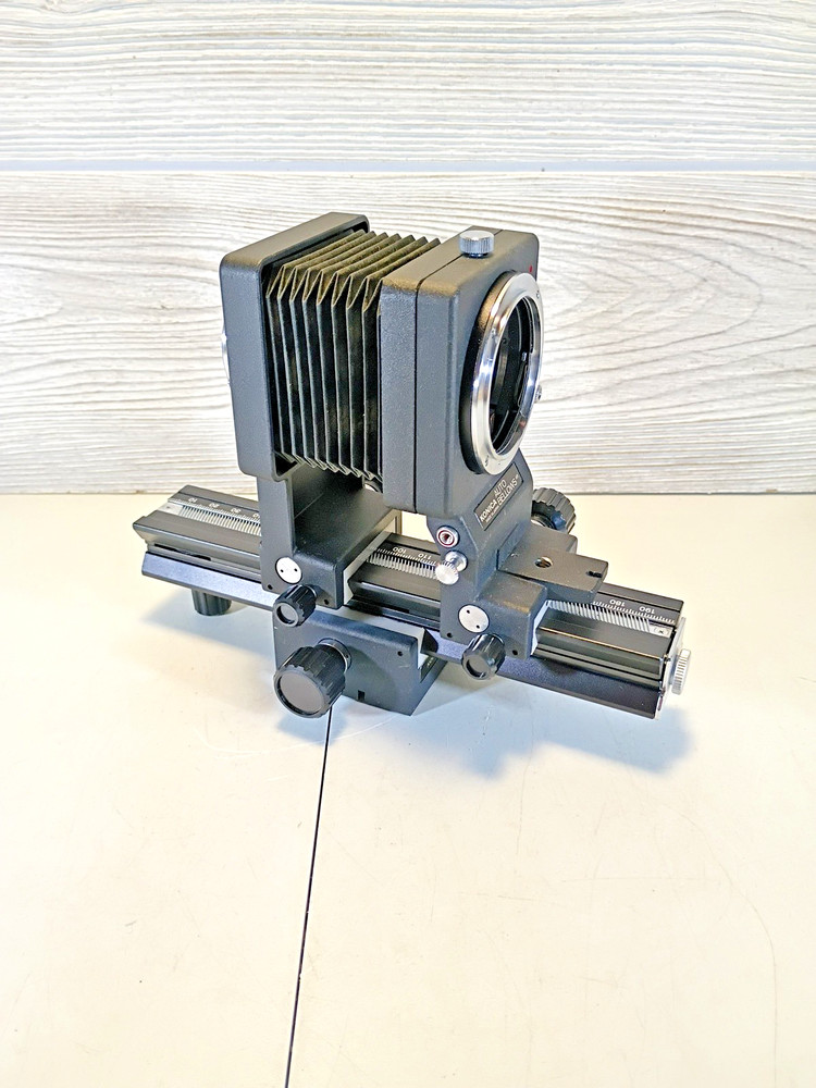 KONICA AUTO MACRO BELLOWS AR W/BOX AND MANUAL GOOD