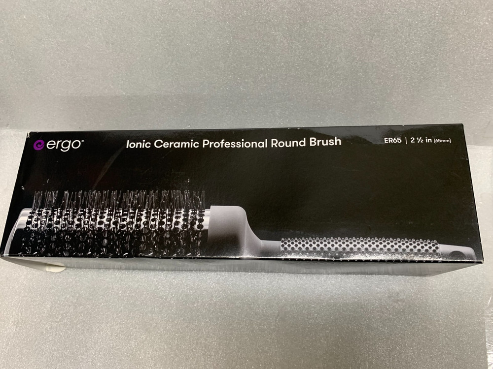 ERGO Styling Tools ER65 Ionic Ceramic Round Brush "The Best Brush"