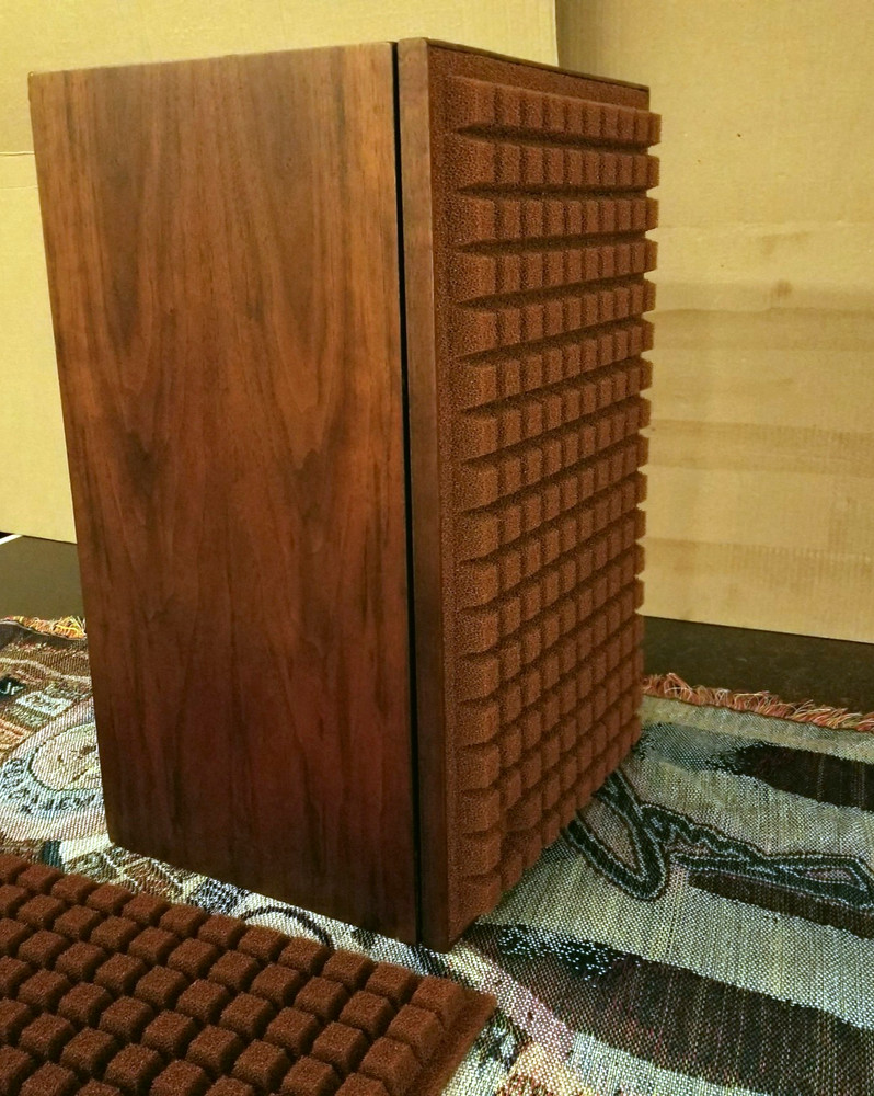 Subtle Rust..Foam speaker grille inserts.. Pair.. Vintage JBL L-100 Century