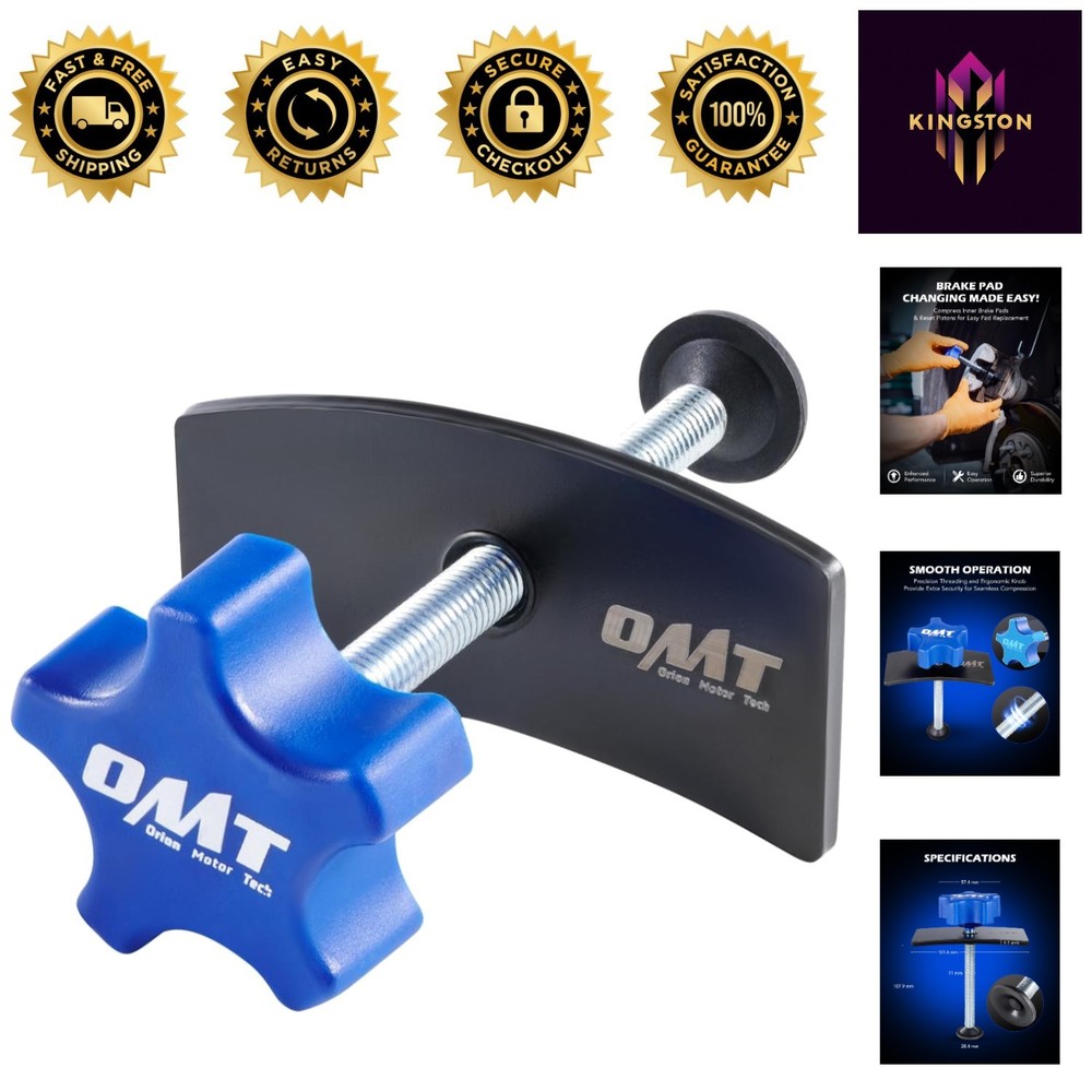 Precision Threaded Brake Caliper Compression Tool for Damage-Free Maintenance