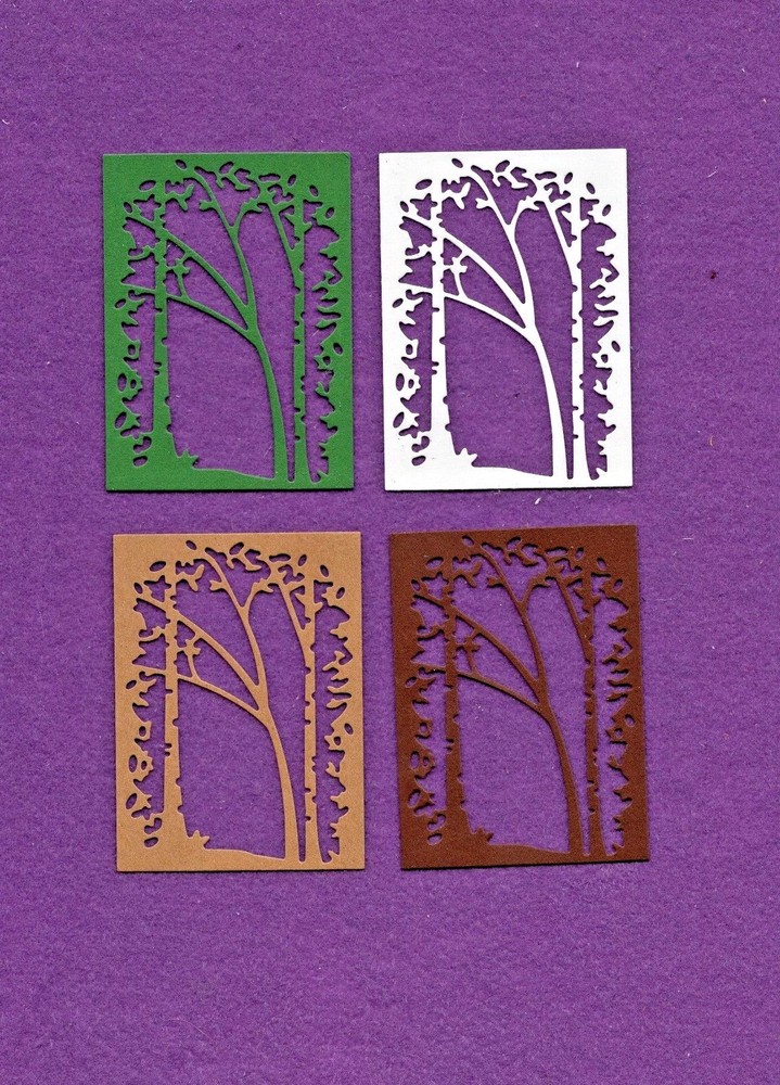 TREE Frame die cuts scrapbook cards