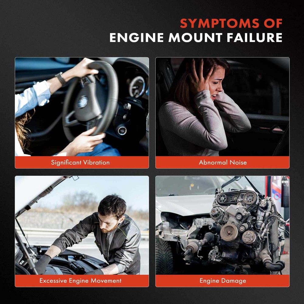 Front Right Engine Mount for Jeep Compass 17-22 L4 2.4L Automatic Transmission