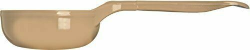 Carlisle 432806 Solid Short Handle Portion Control Spoon, 4 oz, Beige