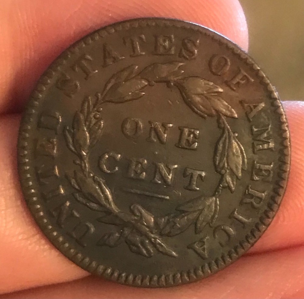 1832 Coronet Head Large Cent ,XF