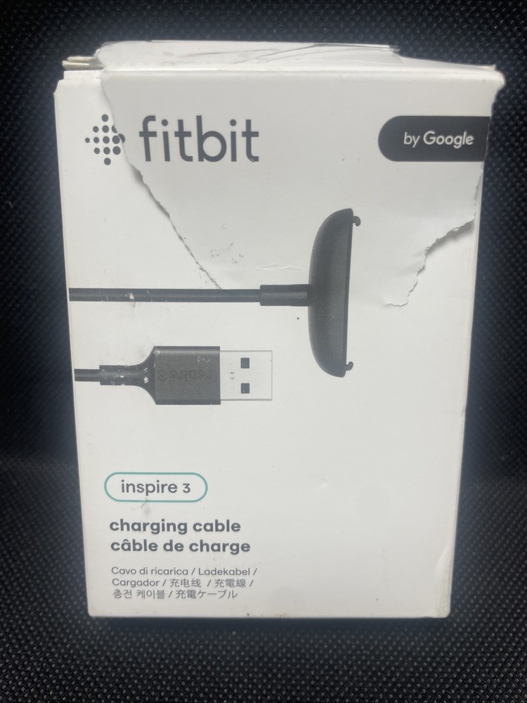 Genuine Fitbit Inspire 3 Charging Cable - Black