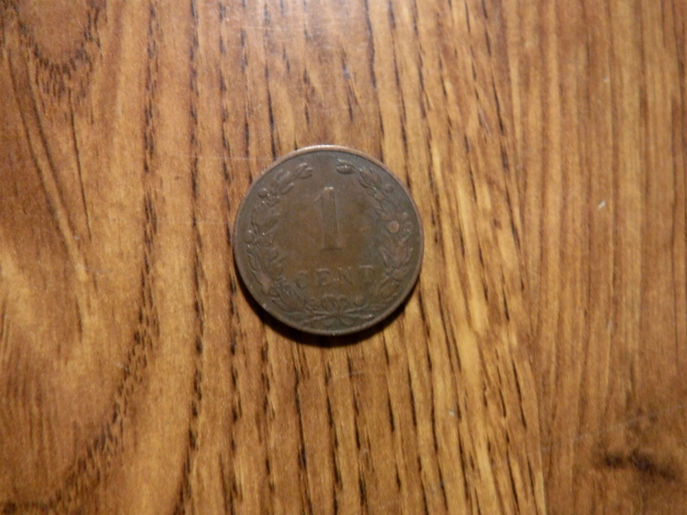 NETHERLANDS 1 CENT 1902 COIN (844)