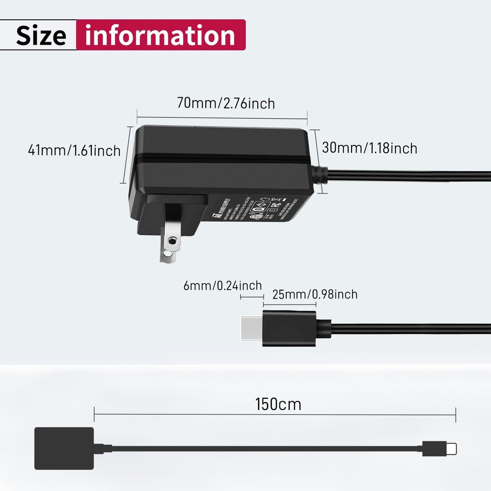 27W USB C Power Supply for Raspberry Pi 5 - PD Adapter for Fast Charging