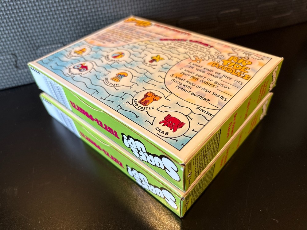 Surfs Up fruit snacks - 2 empty custom design display boxes