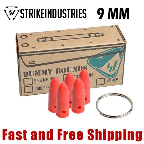 Strike Industries 9mm Dummy Rounds Snap-Caps/Practice/Training/Polymer (5 Pack)
