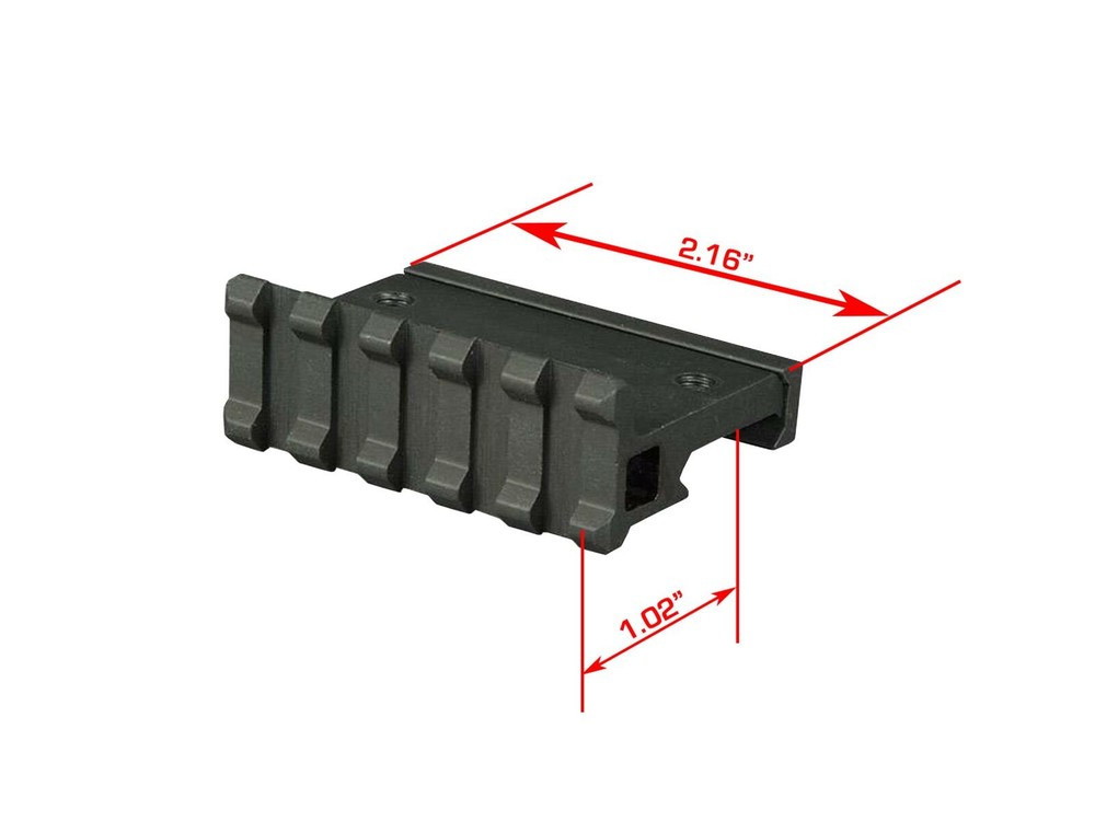 90 Degree Angle Mount, 2.16" Long with 5 Slots, BM05D90