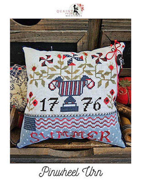 Pinwheel Urn~Quaint Rose Needle Arts