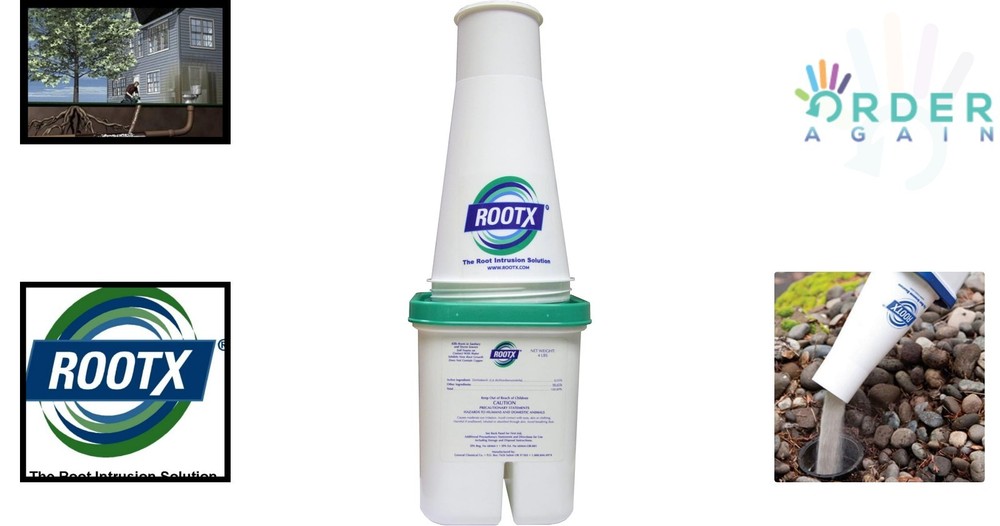 Foaming Root Control Powder JAR with Funnel for Sewer and Septic Systems