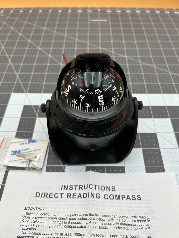 Boat Compass Dash Mount - Boating Compass Dashboard - Navigation