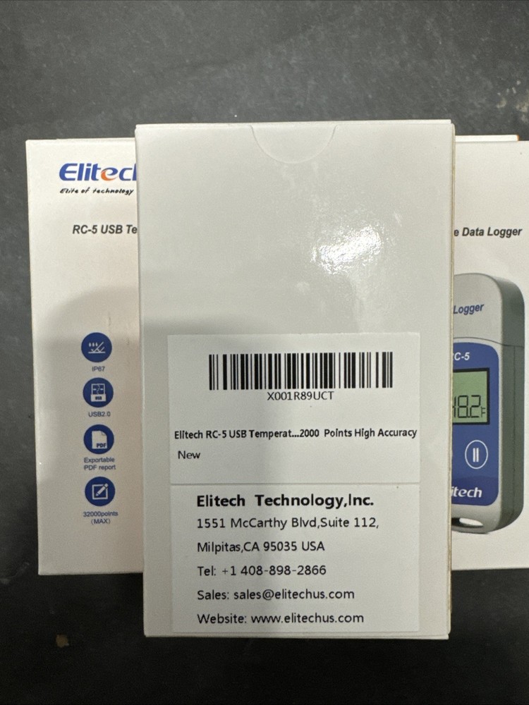 5x QTY Elitech RC-5 USB Reusable Temperature Data logger Temp Recorder