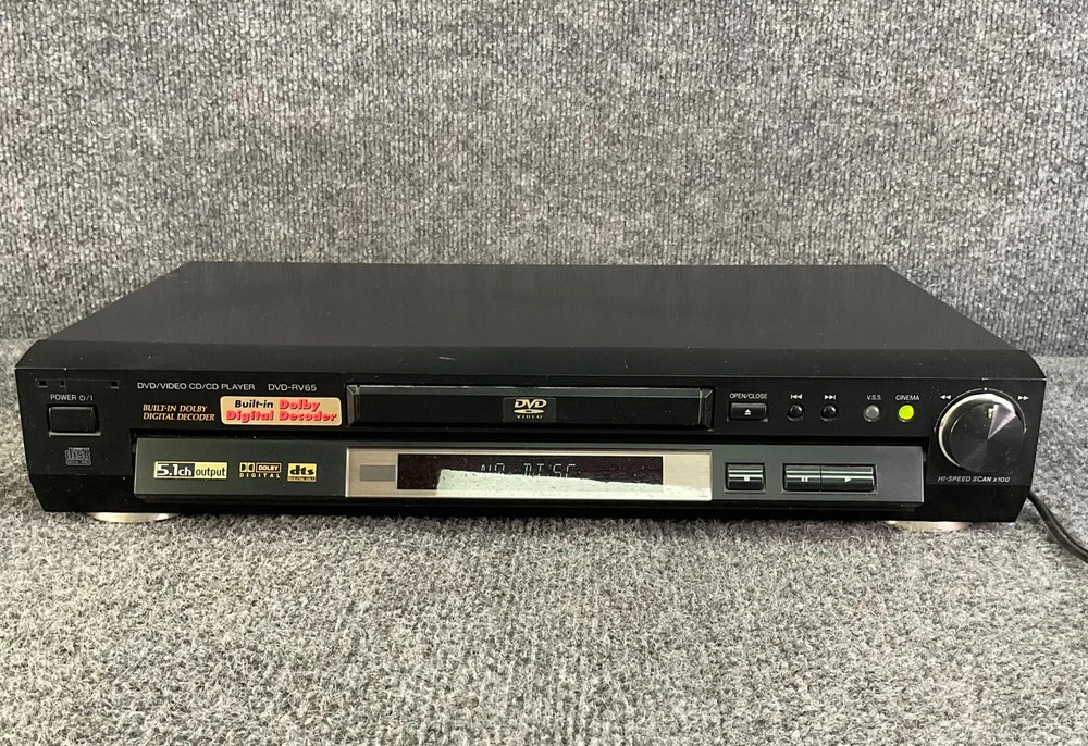 Panasonic DVD-RV65 5.1 Ch DTS Dolby Digital Decoder – Hi-Fi CD/DVD Player