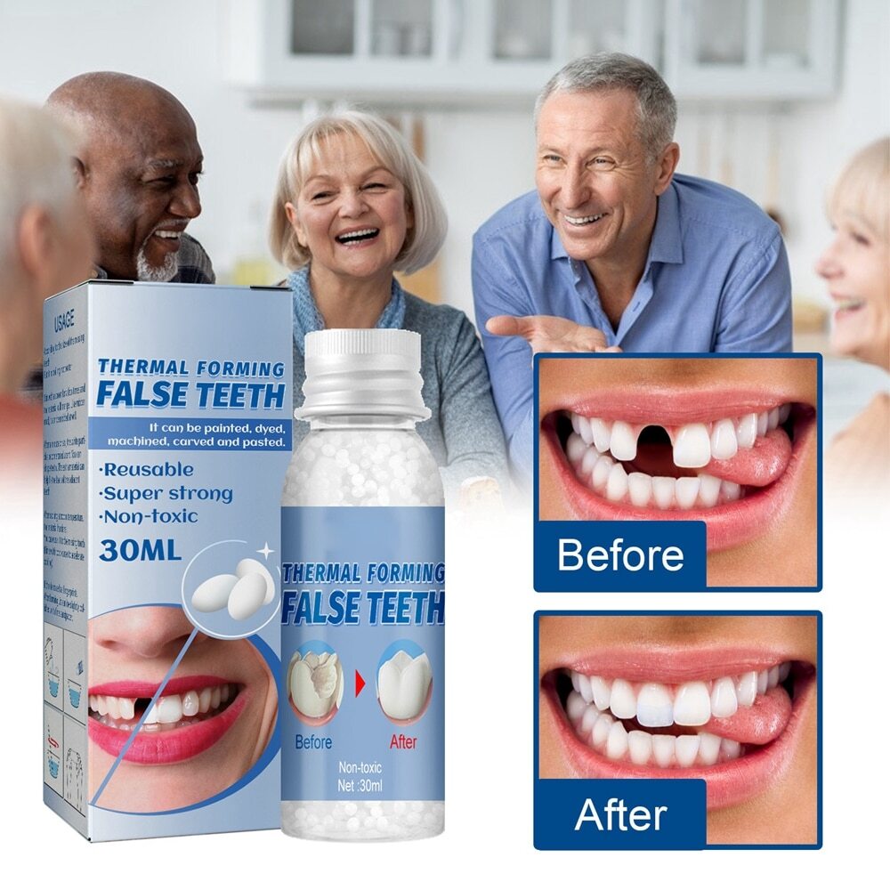 False Teeth Solid Glue Temporary Tooth Repair Moldable Teeth Resin Gap Denture