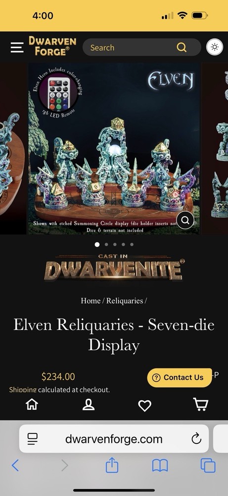 dwarven forge Reliquary Elven