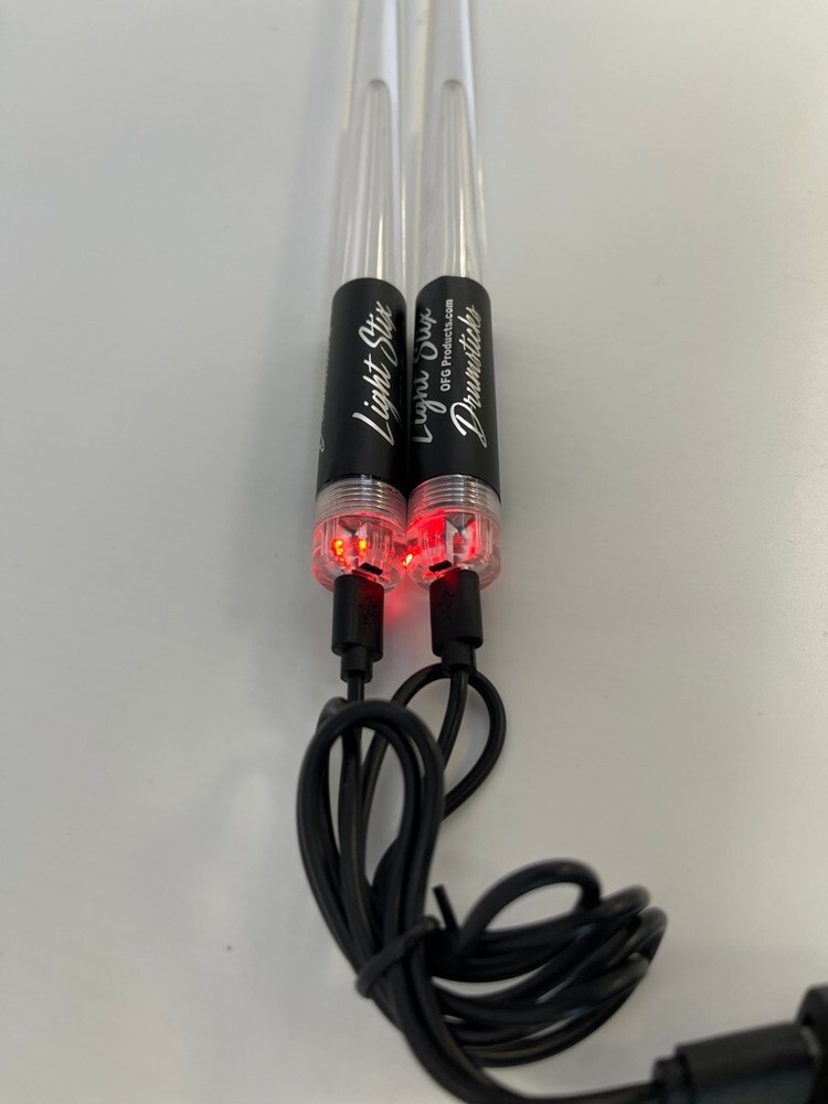 Light Up Color Changing LED Drumsticks USB Rechargable