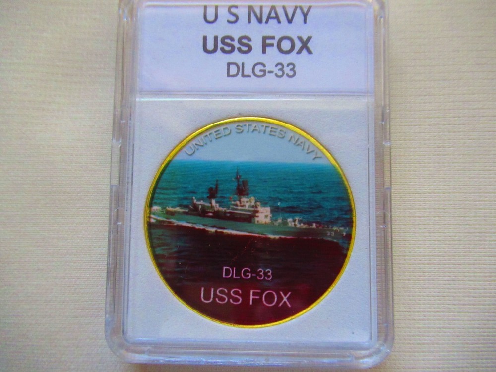 US NAVY - USS FOX DLG-33 Challenge Coin