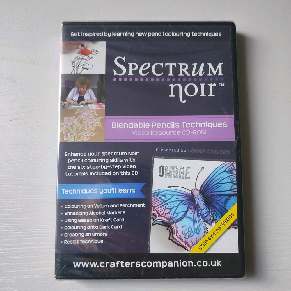 Spectrum Noir, Blendable Pencils Techniques, CD-ROM, NEW, FREEPOST UK