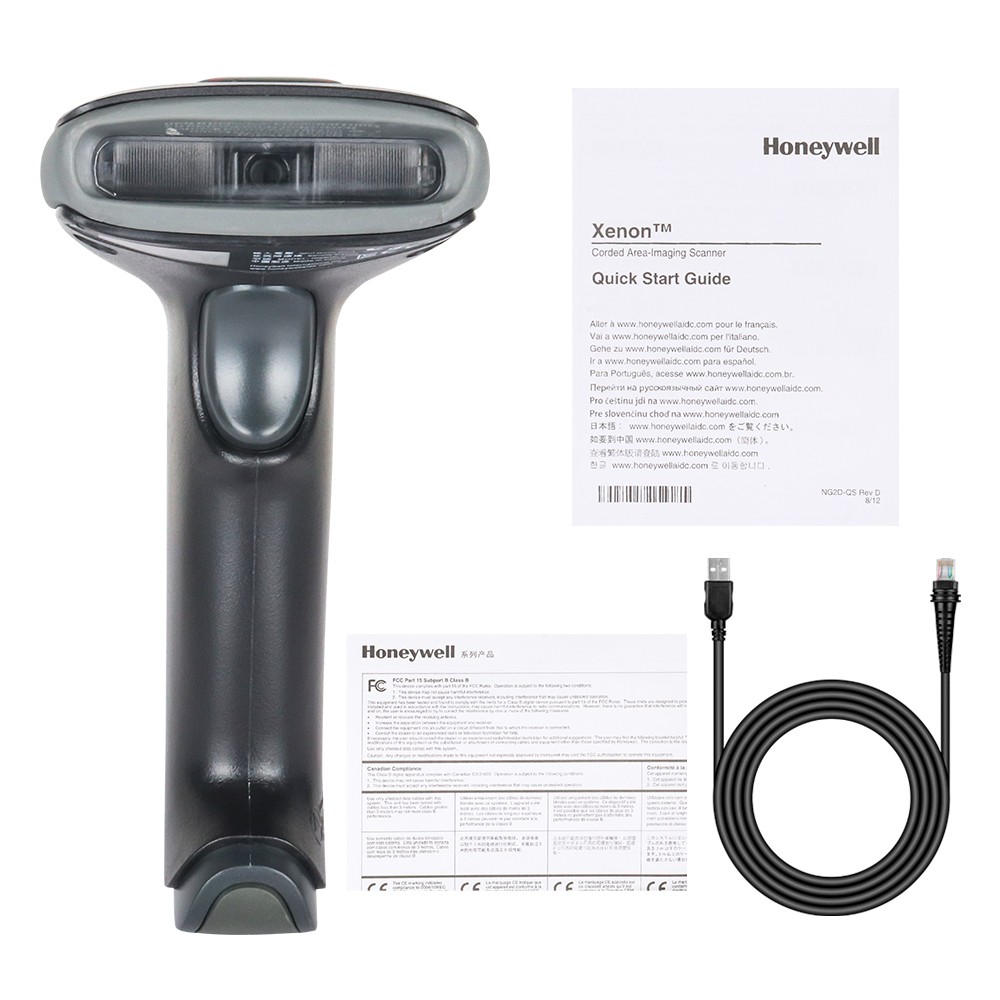 Honeywell Hyperion 1300G-2USB Handheld 1D Barcode Scanner Reader With USB Cable