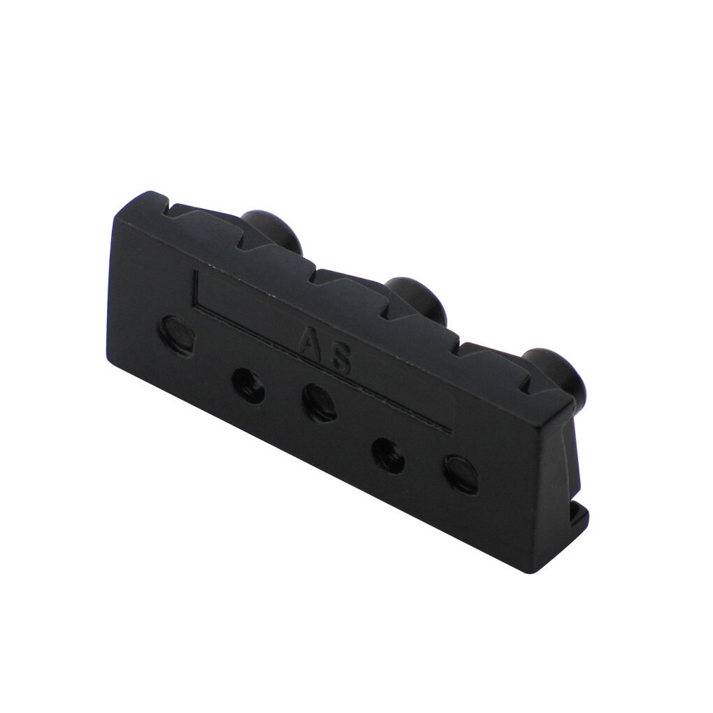 Black 43mm Guitar Locking Nut String Lock for Double Locking Tremolo Bridge