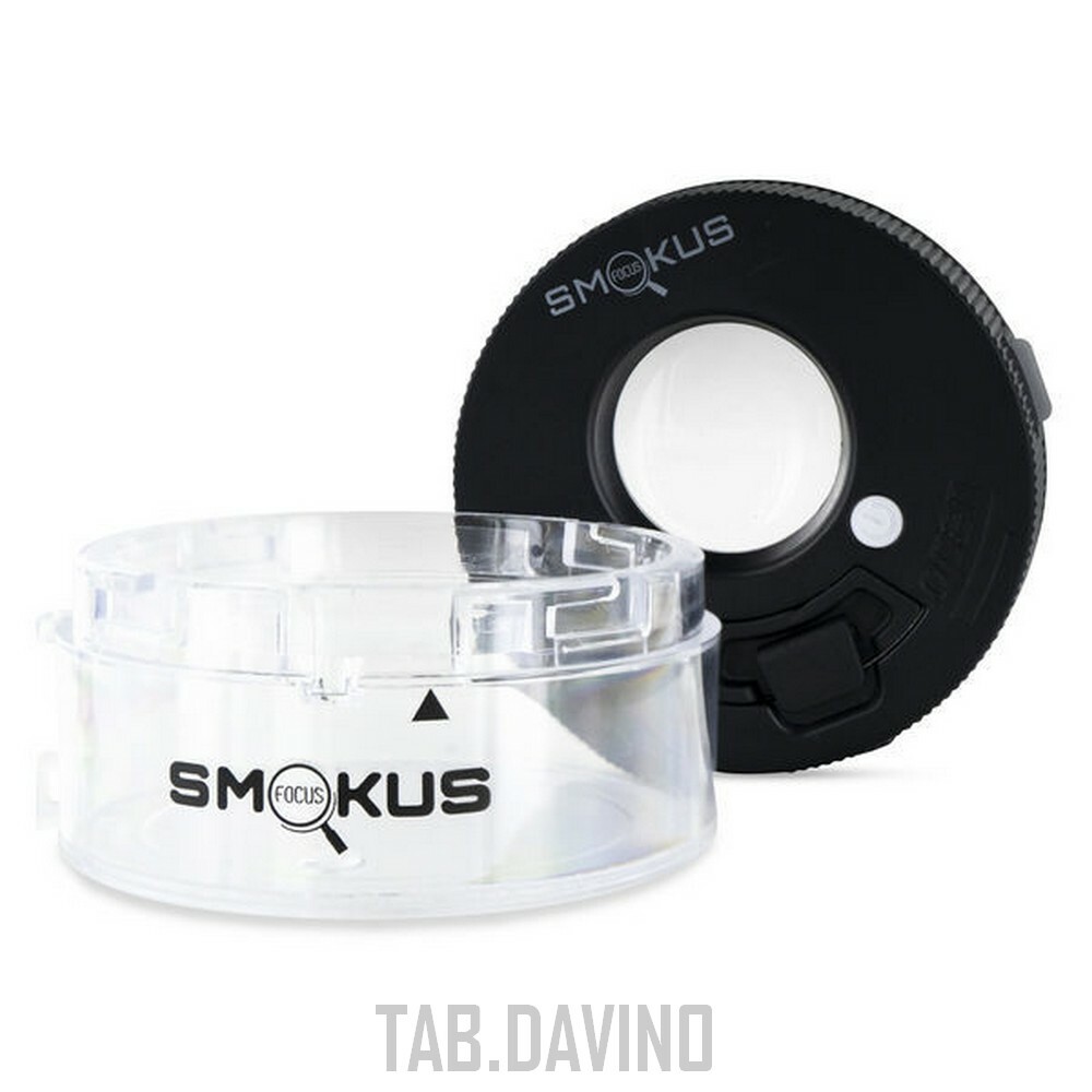 Smokus Focus Jetpack Black Airtight Container Magnification Led