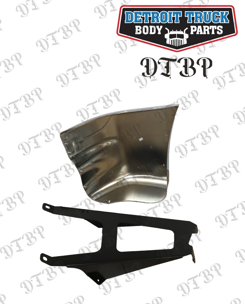 For Freightliner Columbia Side Bumper W/ Bracket Chrome Right Passanger Side