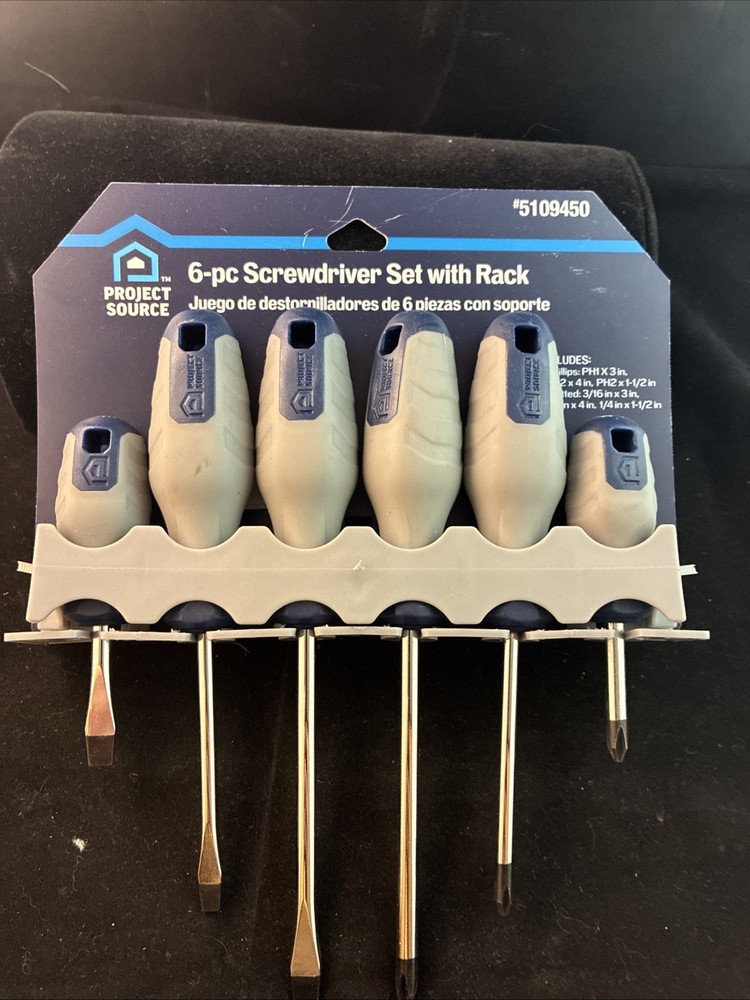 Project Source 6 -Piece 4-in Magnetic Screwdriver Set