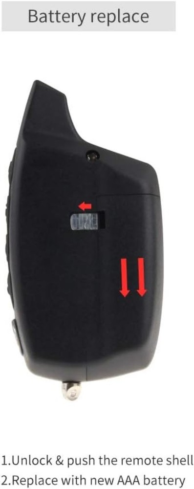 2-Way Motorcycle Alarm System with LCD Display & Rechargeable Remote
